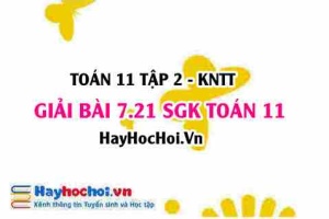 Bài 7.21 SGK Toán 11 Tập 2 Kết nối tri thức